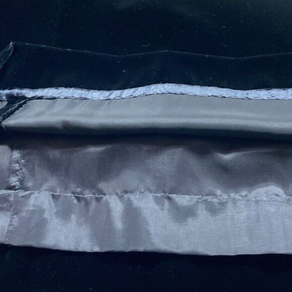 Abe Schrader Vintage Velvet Long Sleeve Tunic Dress Gold Embroidery Black Size 8 - Picture 15 of 16